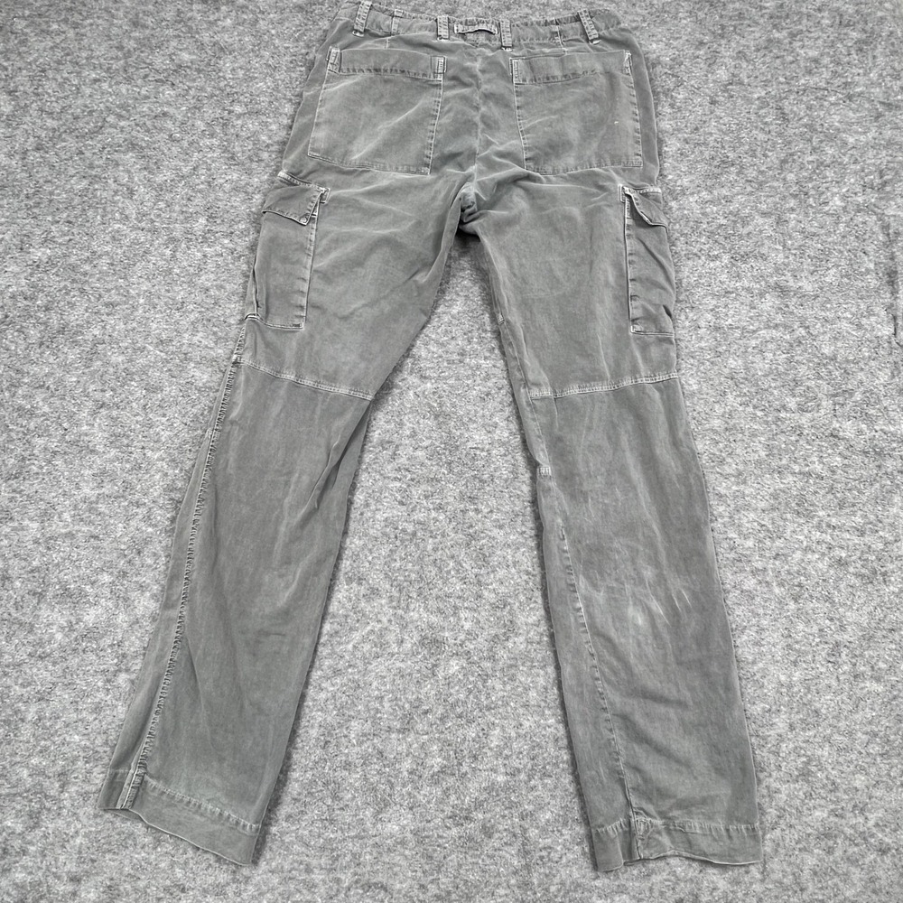 James Perse Pants Mens 32x33 Gray Green Cargo Relaxed Fit Cotton Canvas Standard - Picture 2 of 16